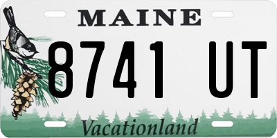 ME license plate 8741UT