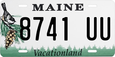 ME license plate 8741UU