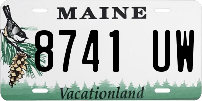 ME license plate 8741UW