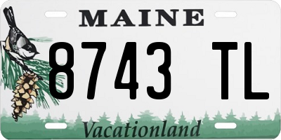 ME license plate 8743TL