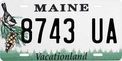 ME license plate 8743UA