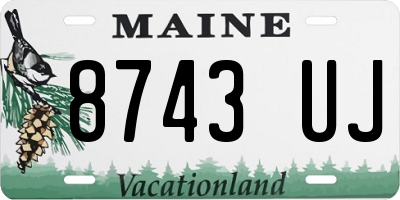 ME license plate 8743UJ