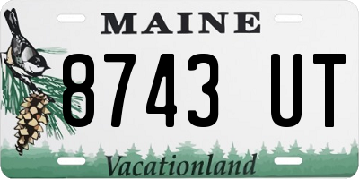 ME license plate 8743UT