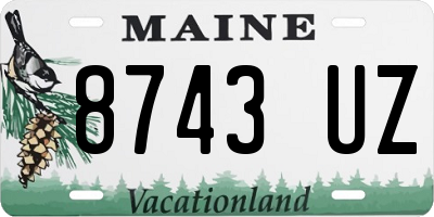 ME license plate 8743UZ
