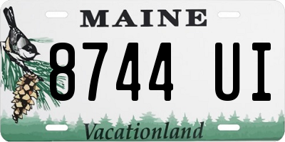 ME license plate 8744UI