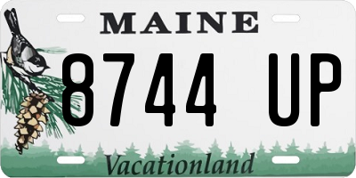 ME license plate 8744UP