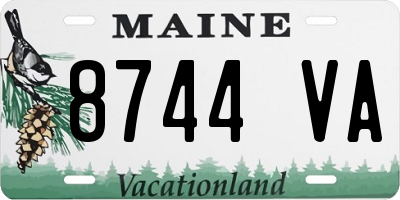 ME license plate 8744VA