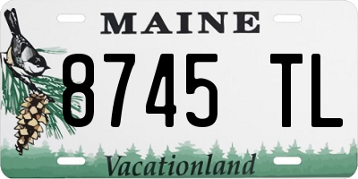ME license plate 8745TL