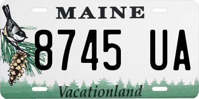 ME license plate 8745UA