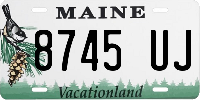 ME license plate 8745UJ