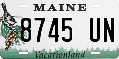 ME license plate 8745UN