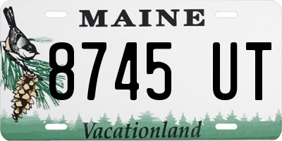ME license plate 8745UT
