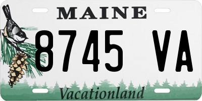 ME license plate 8745VA