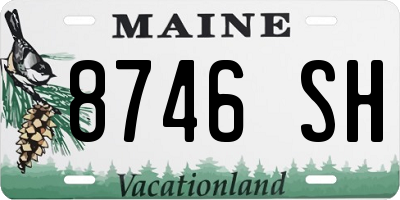 ME license plate 8746SH