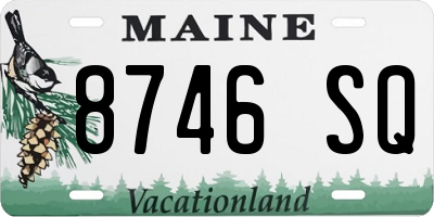 ME license plate 8746SQ