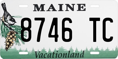 ME license plate 8746TC