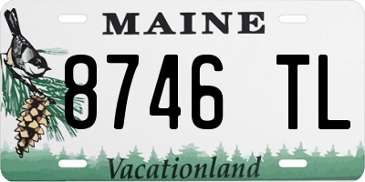 ME license plate 8746TL