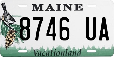ME license plate 8746UA