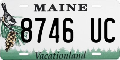 ME license plate 8746UC