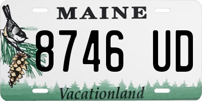 ME license plate 8746UD