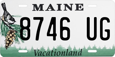 ME license plate 8746UG