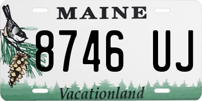 ME license plate 8746UJ