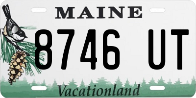 ME license plate 8746UT