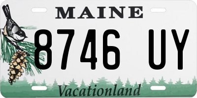 ME license plate 8746UY