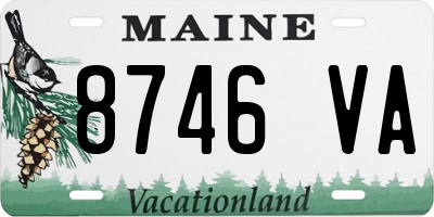 ME license plate 8746VA
