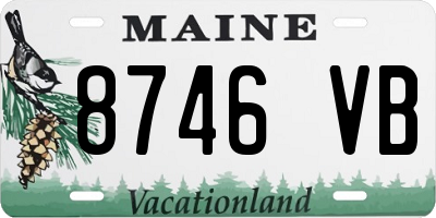 ME license plate 8746VB