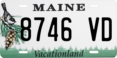 ME license plate 8746VD