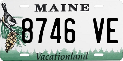 ME license plate 8746VE