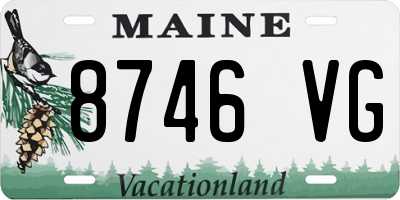 ME license plate 8746VG