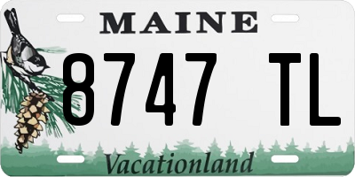 ME license plate 8747TL