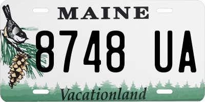 ME license plate 8748UA