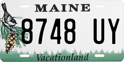 ME license plate 8748UY