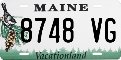 ME license plate 8748VG