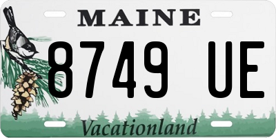 ME license plate 8749UE