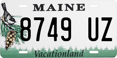ME license plate 8749UZ