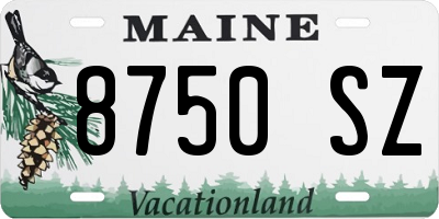 ME license plate 8750SZ