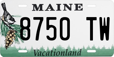 ME license plate 8750TW