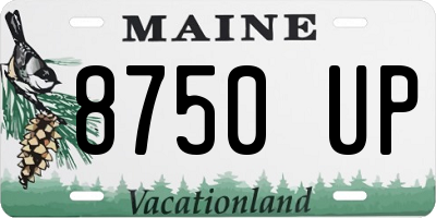 ME license plate 8750UP