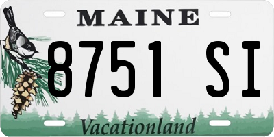 ME license plate 8751SI
