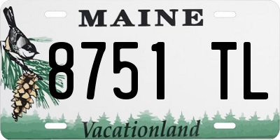 ME license plate 8751TL