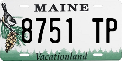 ME license plate 8751TP