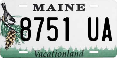 ME license plate 8751UA