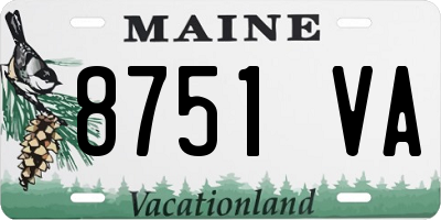 ME license plate 8751VA
