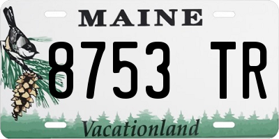 ME license plate 8753TR