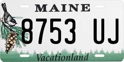ME license plate 8753UJ