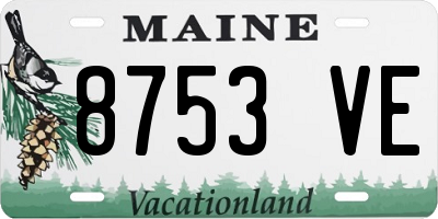 ME license plate 8753VE
